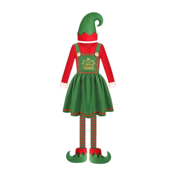 Disfraz de elfo navideño. Trajes de elfo para Navidad, fiestas, cumpleaños y actuaciones. Para mujeres M