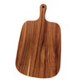 thumbnail image 1 of Tabla de cortar de madera de acacia, bloque de carnicero decorativo, tabla de quesos para uso en la cocina. 33 cm x 20 cm, 1 of 9