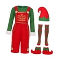 thumbnail image 1 of Disfraz de elfo navideño para adultos, con calcetines, accesorios para fotos, conjunto de ropa Para hombres M, 1 of 9