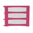 thumbnail image 2 of Cajonera Plastic Trends Escritorio 3 niveles Rosa, 2 of 4