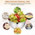 thumbnail image 3 of SOPOTUTU 4Ud Juegos De Bowls Para Ensalada Con Tapas De Acero Inoxidable, 3 of 8