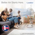 thumbnail image 2 of Ventilador de Pie Oscilante Lasko 2520 16 Pulgadas Blanco, 2 of 5