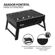 thumbnail image 3 of Asador Parrilla Bloosom  Carbón Grill Cocina Bbq Portátil Cocina Negro, 3 of 5