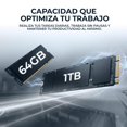 thumbnail image 4 of Laptop IA PC HP OmniBook 5 AI 16-cg0070wm Ryzen AI 7 445 NPU 59 TOPS 64GB DDR5 SSD 1TB Pantalla 16" Touch IPS 2K Copilot+ PC Windows 11 Teclado Ingles, 4 of 6