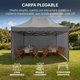 thumbnail image 2 of Carpa Toldo Plegable Cubierta Alta Paredes 3x4 Lona Exterior, 2 of 7