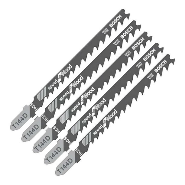 Segueta Caladora T Madera 5 Piezas Rapido 50 Mm T144d Bosch BOSCH 185193