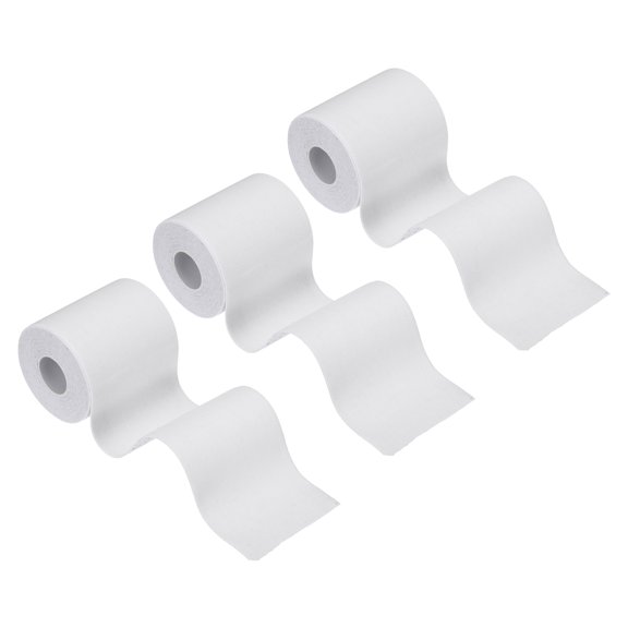Cinta de Kinesiología Uxcell, Cinta Adhesiva de Algodón para Soporte Muscular Deportivo, Cinta Elástica Impermeable para Rodilla, Tobillo, Muñeca y Hombro, Blanca