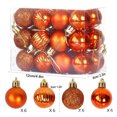 thumbnail image 2 of Xihbxyly Bolas de Navidad para Árbol, Adornos Colgantes Galvanizados, Bolas de Plástico con Purpurina, Juego de 24 Piezas, Diseño Irrompible, Decoración Navideña Multiusos, Hogar, Fiesta, Boda, 3 Cm, 2 of 3