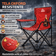 thumbnail image 4 of 4 Sillas Plegables De Camping Y Playa de Exterior Mesa 120cm rojo, 4 of 10
