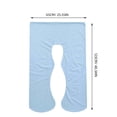 thumbnail image 2 of Almohada de embarazo para dormir en forma de U, almohada de maternidad, soporte para espalda, piernas y vientre, para mujeres embarazadas, color azul, 2 of 7