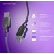 thumbnail image 4 of Cable Getttech GJL-221-01 HDMI 2.1 largo 2 metros Plug&play 30AWG, 4 of 7