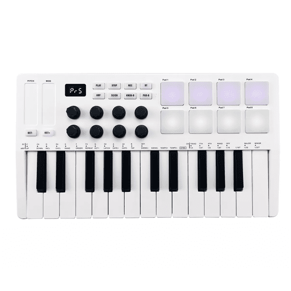 Control piano Mini Portable Usb Blanco