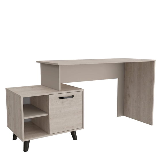 Escritorio Lera Humo y Cocoa Virtual Muebles
