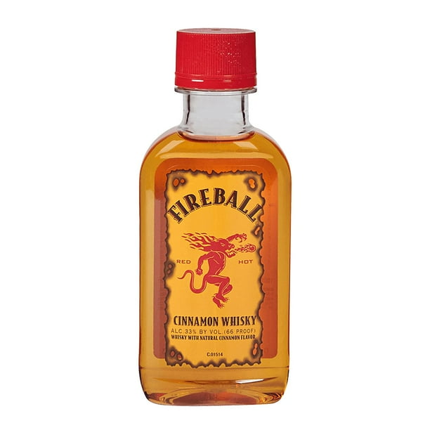 Paquete de 3 Whisky Fireball Cinnamon Mini 50 ml Fireball