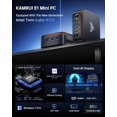 thumbnail image 2 of KAMRUI Essenx E1 Mini PC, 16GB DDR4 RAM 256GB M.2 SSD, Mini Computer Intel Twin Lake N150 (up to 3.6GHz), Desktop Computer Dual 4K, Ethernet, WiFi, Bluetooth for Business, Office, Home, 2 of 5