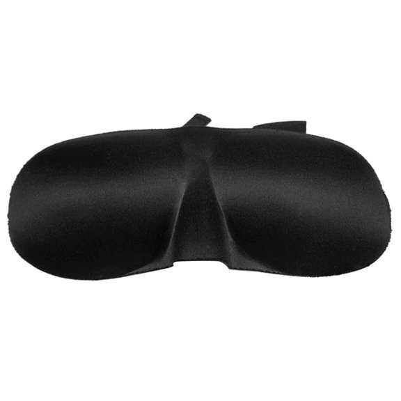 FELTECHELECTR Antifaz para dormir 3D novedoso, antifaz para dormir con antifaz (negro)