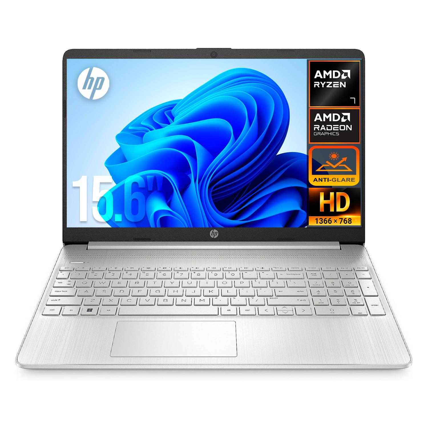 Laptop HP 15-ef2025nr AMD Ryzen 7 5700U 8GB DDR4 SSD 256GB Pantalla 15.6" Windows 11 Teclado Ingles Reacondicionado