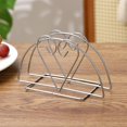 thumbnail image 4 of CaiYueKe Stainless Steel Napkin Holder, Paper Towel Rack for Kitchen Counter, Vertical Napkin Dispenser, Modern Tabletop Napkin Storage Organizer for Dining Room, Restaurant, Cafe, 4 of 7