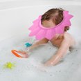 thumbnail image 4 of Gorro de ducha para bebé | Gorro de baño ajustable de alta elasticidad | Visera impermeable para el baño de bebés y niños pequeños, 4 of 5