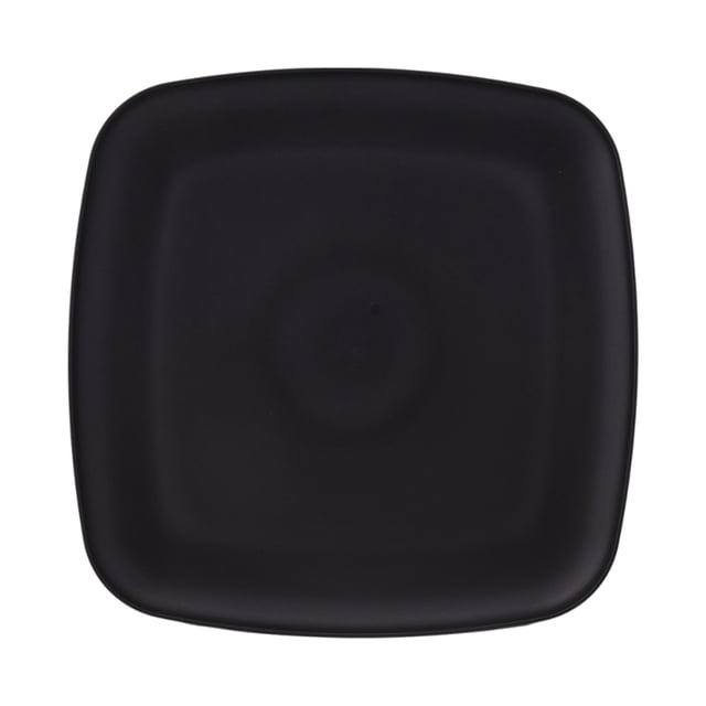 Plato Mainstays Cuadrado de Plástico 27 cm Negro
