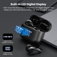 thumbnail image 2 of TOZO T21 Wireless Earbuds Bluetooth 5.3 in Ear Headphones Dual Mic Call Noise Cancelling IPX8 Waterproof 44H Playback Stereo Sound with LED Display Wireless Charging Case 32 EQs via APP Black, 2 of 5