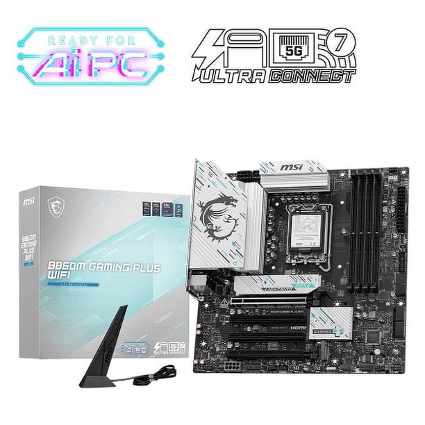 Tarjeta Madre MSI B850 GAMING PLUS WIFI AM5 4x DDR5 3x M.2 PCIe 5.0 USB-C WIFI 7 BT 5.4 ATX
