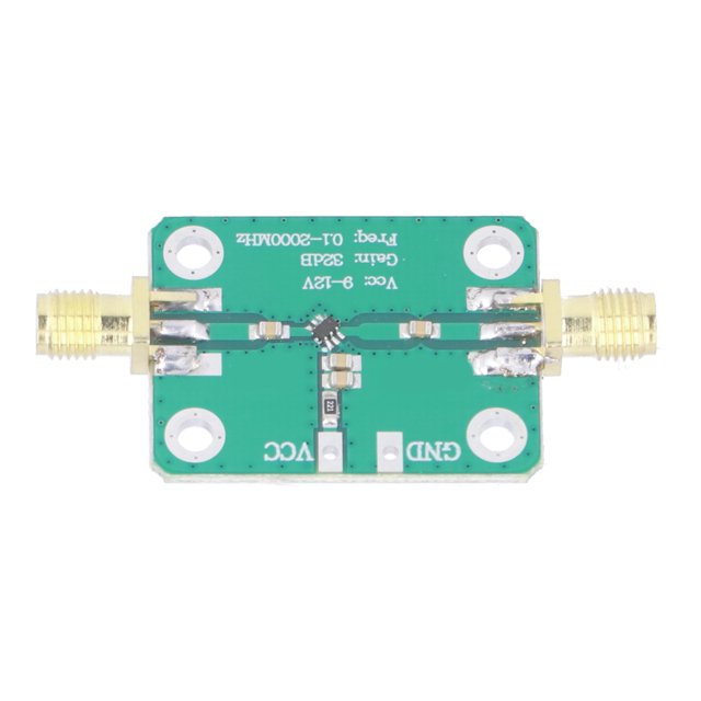 Amplificador de banda ancha RF de 0,12000 MHz, 912 V CC, 37 mA, 30 dB, alta ganancia, amplificador LNA de bajo ruido hembra SMAK