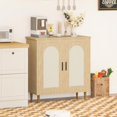 thumbnail image 3 of Qinaqin Rattan Single Puerta Buffet Gabinete Accent Console Mesa para Entryway cm de Profundidadining Sala y Kitchen con Ajustable Shelves 35.2 en 1 Piece, 3 of 6