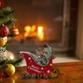 thumbnail image 4 of Trineo de Navidad con planta de simulación decoración navideña para la mesa decoraciones para el hogar de vacaciones, 4 of 8