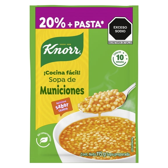 Sopa de municiones Knorr 115 g
