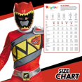 thumbnail image 4 of Disfraz rojo de Power Rangers Dino Charge para niños, tamaño mediano, 4 of 8
