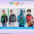 thumbnail image 2 of Sudadera con capucha Minecraft Creeper Zombie Steve para niños Turquesa 10-12, 2 of 5