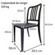 thumbnail image 2 of Fohfurniture FOH Set de 4 Sillas para Jardín y Terraza, Sillas Apilables para Exterior e Interior con Marco de Aluminio, Soporta 220 kg, Sin Montaje, 2 of 8