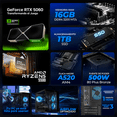 thumbnail image 4 of PC Gamer Completa Xtreme PC Gaming ALIENWARE NVIDIA GeForce RTX 5060 AMD Ryzen 5 5500 16GB SSD 1TB Monitor 32 180Hz WIFI gaming 1080p, estudios y multitarea, 4 of 7
