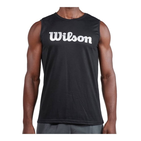 Playera Wilson para Hombre, Negro Talla CH