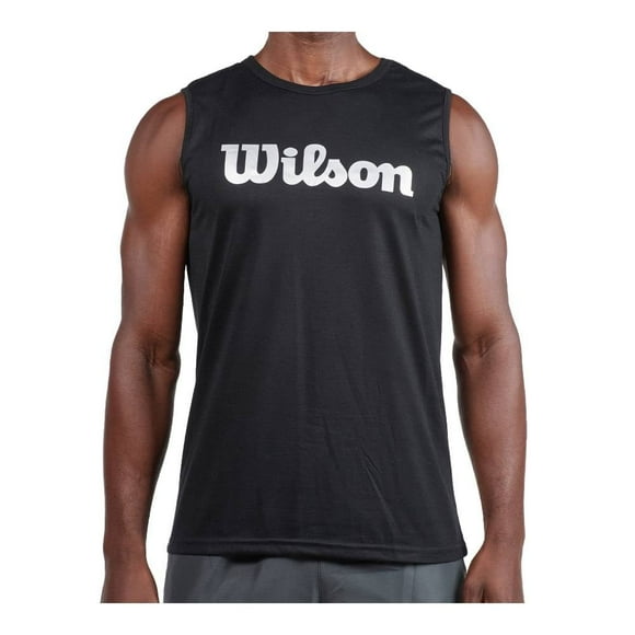 Playera Wilson para Hombre, Negro Talla CH