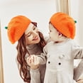 thumbnail image 1 of Gorro de Calabazas de Halloween y Gorro de Invierno de Punto para Bebé, Nueva Boina Cálida de Calabazas de Halloween, 1 of 7