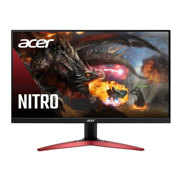 Acer Monitor Gamer Nitro KG241Y Sbiip 23.8” FHD (1920 x 1080) IPS | Tecnología AMD FreeSync Premium | Frecuencia de Actualización 165Hz | 1ms (VRB) | Puertos 2 HDMI 2.0 y 1 Display Port 1.2