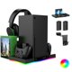 thumbnail image 1 of Estación de carga con ventilador de refrigeración para consola Xbox Series X y mando, kit de accesorios con 2 baterías de 1400 mAh, 1 of 10