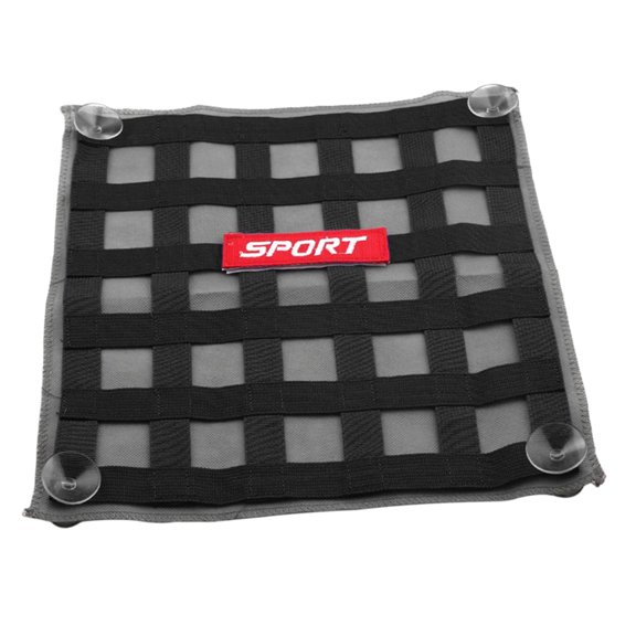 34CM X 34CM Racing Window Safety Square Net Sombrilla Decoración Negro Sunnimix Sombrilla de red de seguridad de ventana
