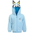 thumbnail image 3 of Sudadera con capucha Bluey Cozy Sherpa con cremallera para cosplay para niños pequeños 3T, azul, 3 of 8