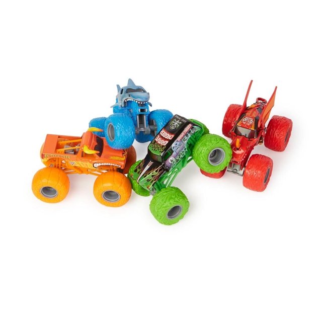 Vehículo Monster Jam Spin Master 1:64 4 Pack