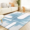 thumbnail image 4 of La Alfombra de La Sala de Estar Es Geométricamente Buena para Uso Doméstico. El Dormitorio Está Cubierto con Tapetes y La Alfombra de La Mesita de Noche Se Usa Como Tapete., 4 of 4