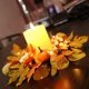 thumbnail image 5 of Anillos de vela de otoño, coronas, anillos de vela de otoño, centros de mesa, anillos de vela de hoja de arce de calabaza artificial para fiesta en, 5 of 8