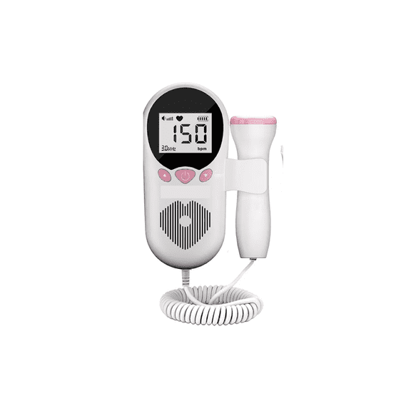 Detector Doppler De Frecuencia Cardíaca Fetal, Portátil blanco negro