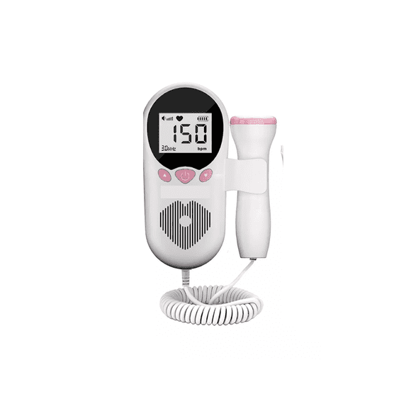 Detector Doppler De Frecuencia Cardíaca Fetal, Portátil blanco negro