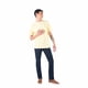 thumbnail image 5 of Jeans Oggi Hombre Corte Recto Slim Fit Azul Oggi Jeans  Iron Rebel Suavizado, 5 of 5
