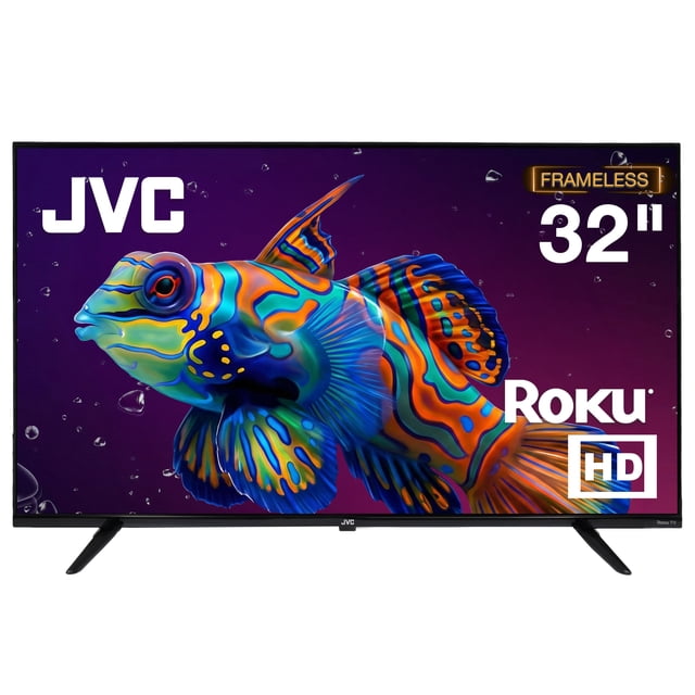 JVC | Smart TV 32 pulgadas | HD LED | Roku TV | Dolby Audio | WiFi | 3 HDMI 1 USB AV | Netflix YouTube Prime Video | Modelo SI32RF_05
