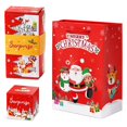 thumbnail image 2 of MTBLYS Caja sorpresa navideña para dinero | 1 caja plegable para dinero con bolsa de regalo | Soporte para billetes navideño DIY | Adorno navideño festivo de Papá Noel con diseño de escena nevada, 2 of 9