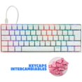 thumbnail image 1 of Teclado Gamer Mecanico GameFactor KBG560 Switch Rojo RGB USB Blanco, 1 of 5